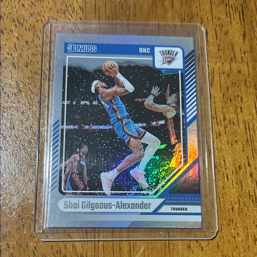 2024-25 Panini Donruss Shai Gilgeous-Alexander Silver Winter Holo #123